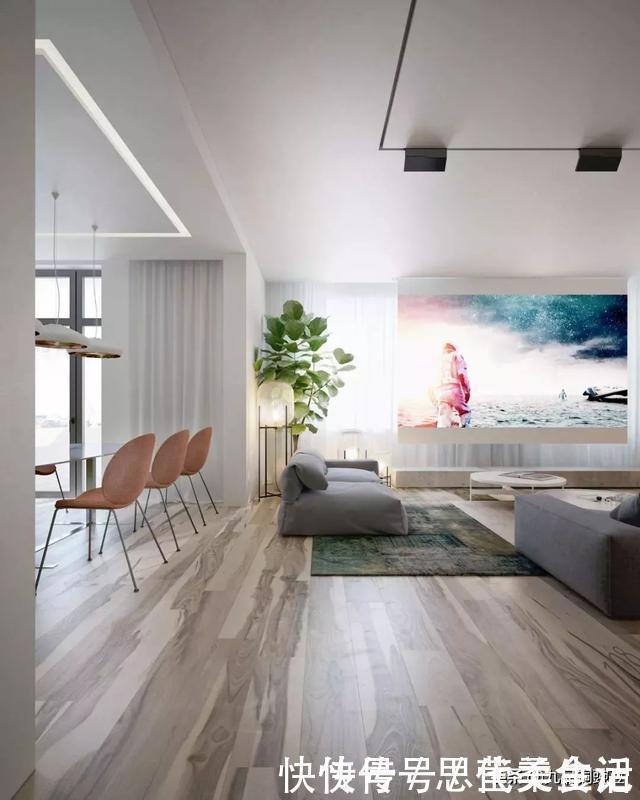 客厅|去掉万年不变的‘电视+沙发+茶几’老三件,客厅可以美成这样