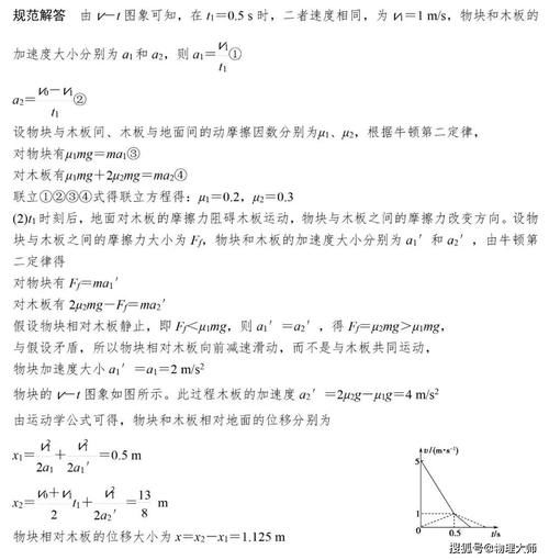 高中物理：物理8大类题型答题模板+例题讲解！