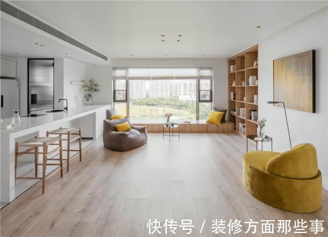 装修|122平北欧风二居室,一个开放式的大豪宅