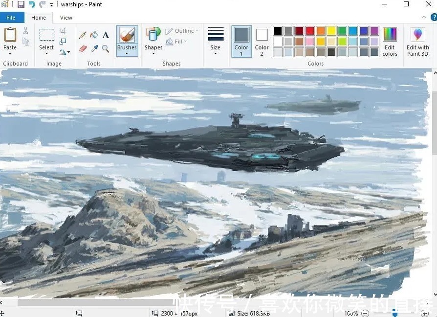 作品#不受绘画工具束缚的神人,画出一幅幅让人目瞪口呆的作品!