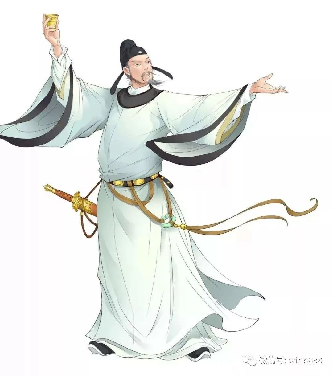 李白&李白最酣快的一首诗,只有四句,每一句都是经典,很多外国人都会