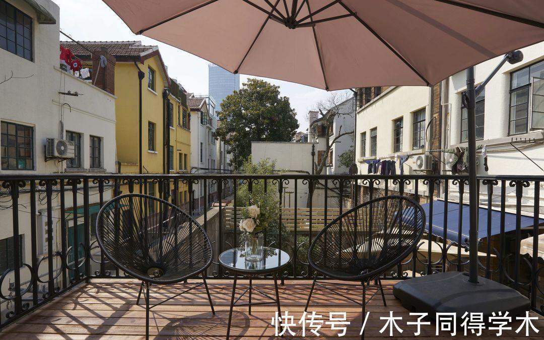 坐标上海,68㎡法式老洋房改造,二楼阳台惊艳了“旧时光”