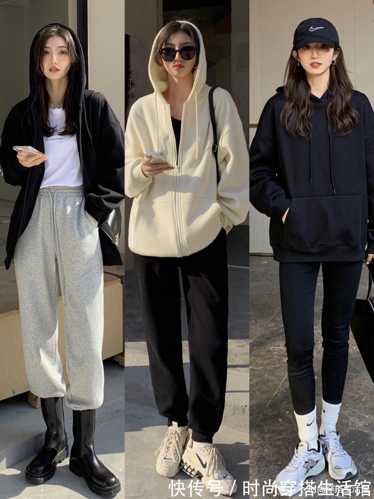 百搭 春回大地,卫衣怎么搭好看又显瘦?试试这样穿,可盐可甜又显气质