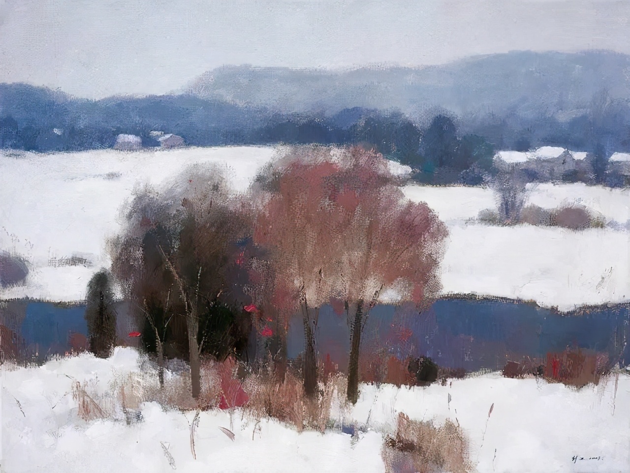 高级色彩,沈行工独特的诗意性油画