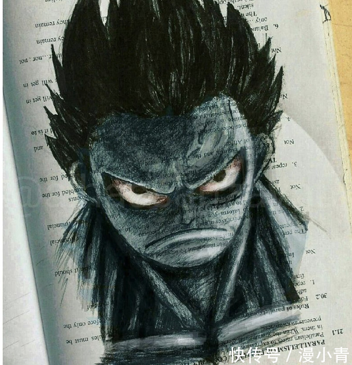 人物!画师上英文课开小差,画出了经典的人物形象,难道美术课不能画吗