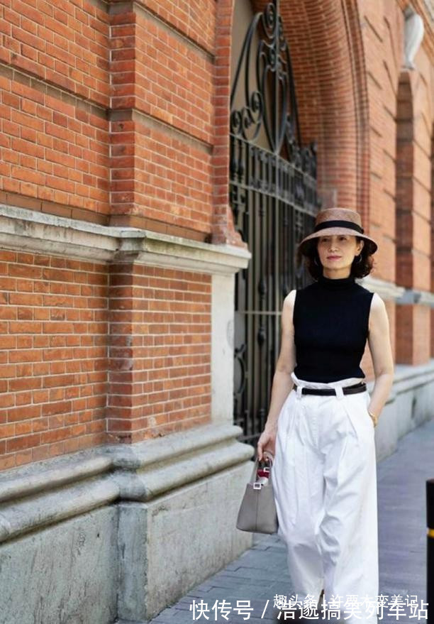 高级感 穿阔腿裤该怎么搭上衣?看三木妈亲身示范,优雅减龄超洋气