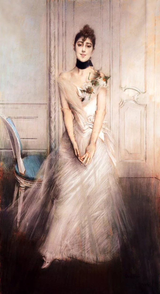 博尔迪尼$意大利画家博尔迪尼笔下的女子,女人味十足