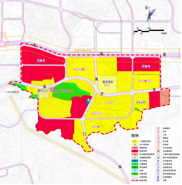 用地|乌当新天单元再出地块规划，总用地面积1.53公顷，性质为科研用地