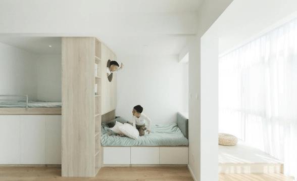 上下铺|别再整什么上下铺了，现在都流行二合一设计，1房5用挤出10㎡收纳