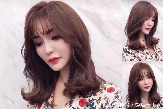 超显脸小的空气感八字刘海,搭配各种发型都很美!