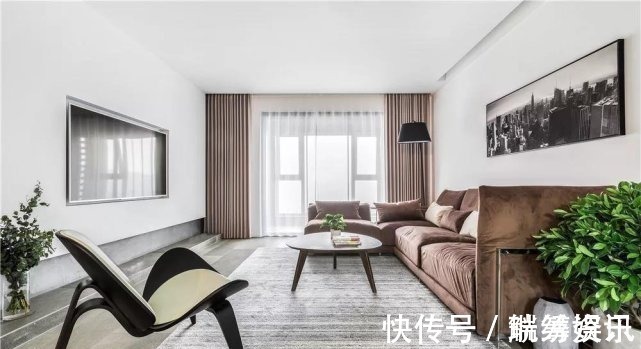 灰色调|143平简约四居室,水泥灰和原木风的家具打造的空间,让人羡慕