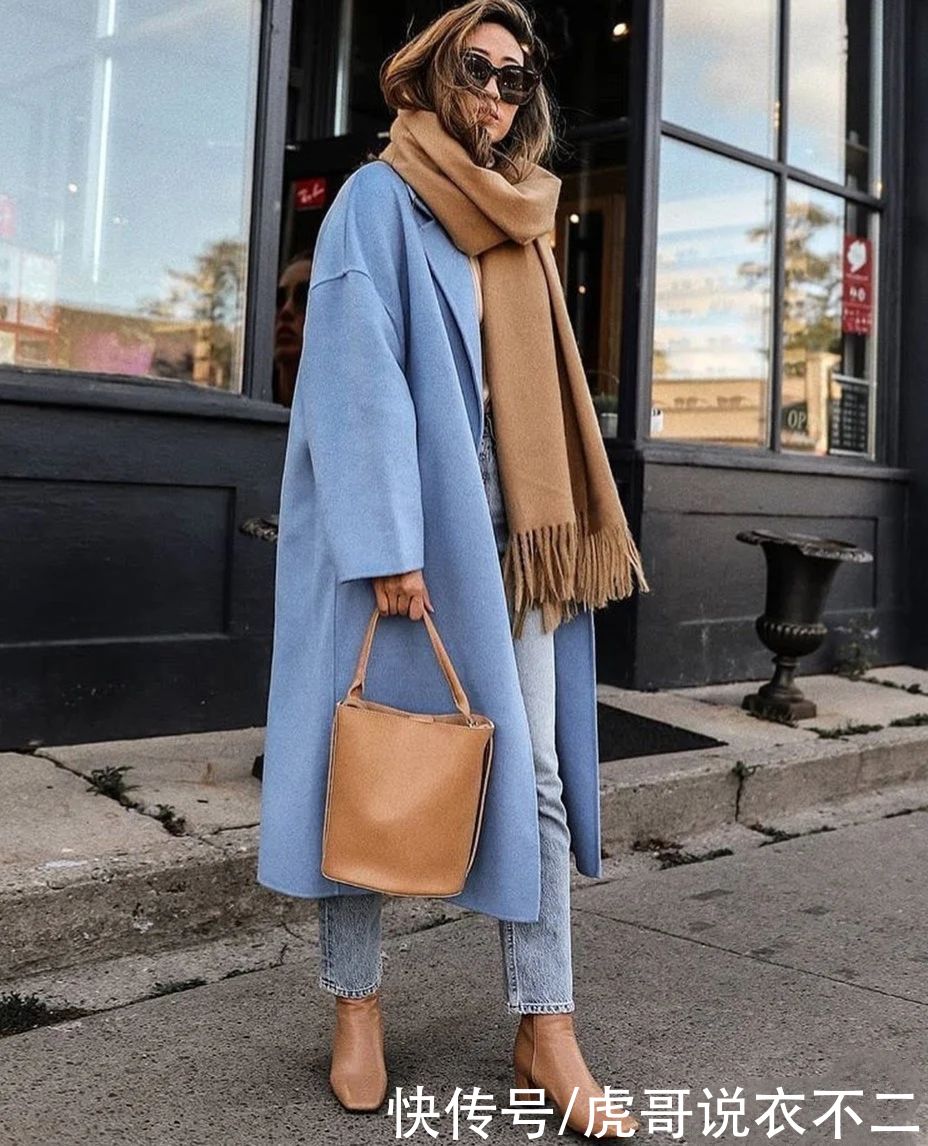 欧美风通勤街拍，百分百可借鉴的素人大衣指南，时髦优雅信手拈来
