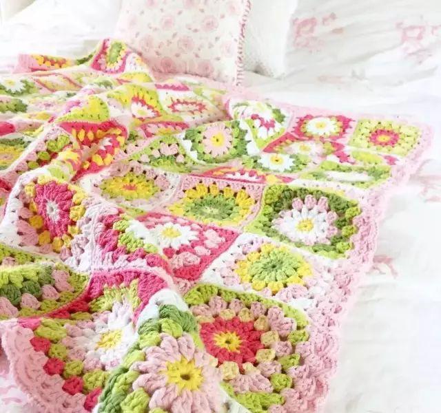 55款钩编平面花片图解，各个形状都有，以后钩什么都可以！收藏