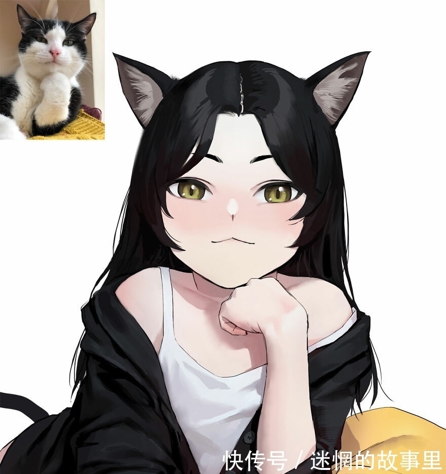 拟人化|画师绘制拟人化“猫娘”,猫咪和美少女最配,赶紧给我变