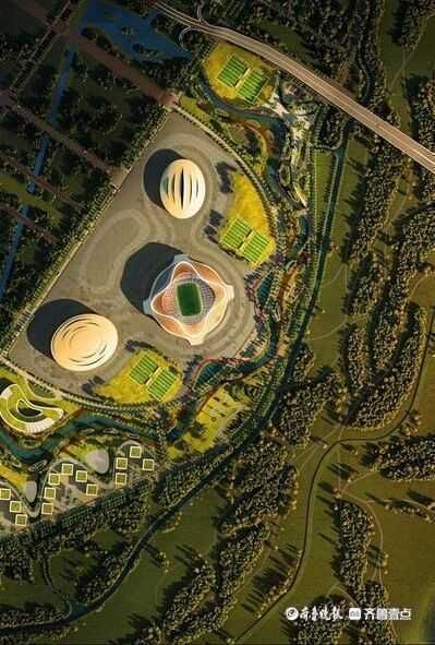 新旧动能转换|济南起步区的巨无霸——50万平米黄河体育中心在这里