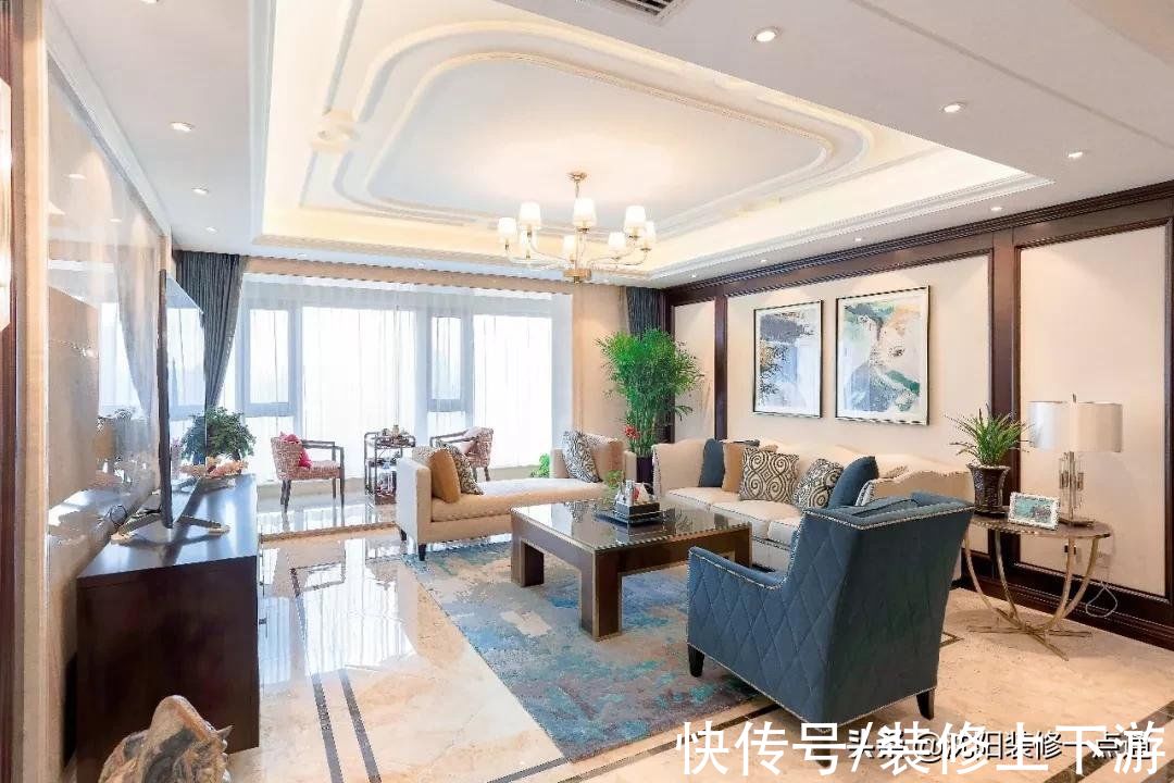 zone|280平实景装修案例，美式风格