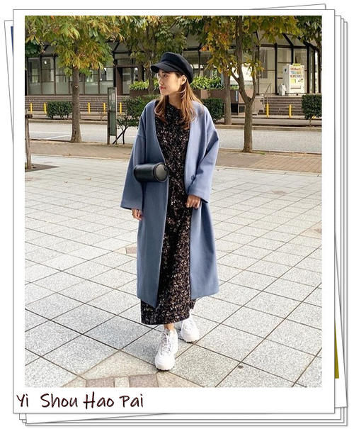  外套|适合40岁女人的无领大衣外套搭配示例！显简洁提气质