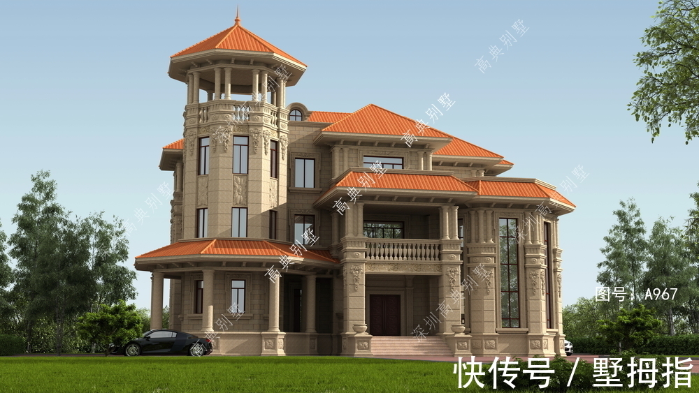 造型|精致的欧式别墅,造型漂亮,亮点满满。