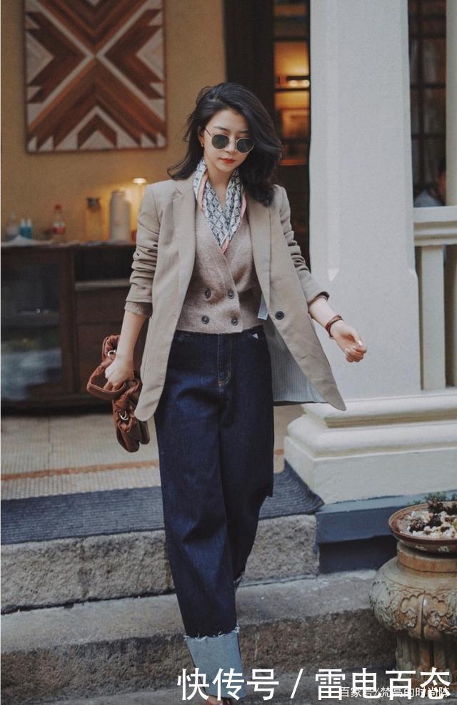大地色难穿可三木却最爱!她的“时髦套路”不复杂,照着学就行