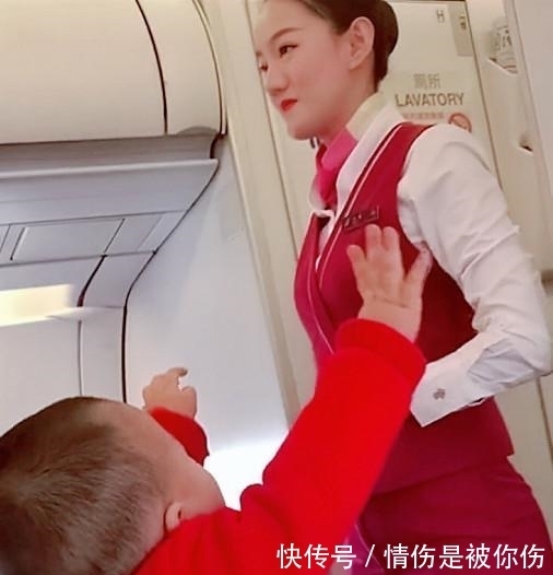 座位|“坐飞机宝宝”看到空姐求抱抱走红，网友：随他爹随他爹！