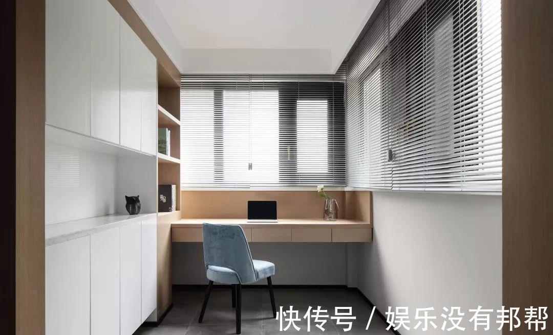 书桌|用一面墙打造一个书房,小户型有个书桌就够用了!省了整整一间房