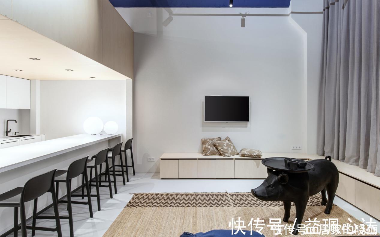 吧台|千万别轻易独居，久了你会发现，即使只有86㎡一个人也越住越爽