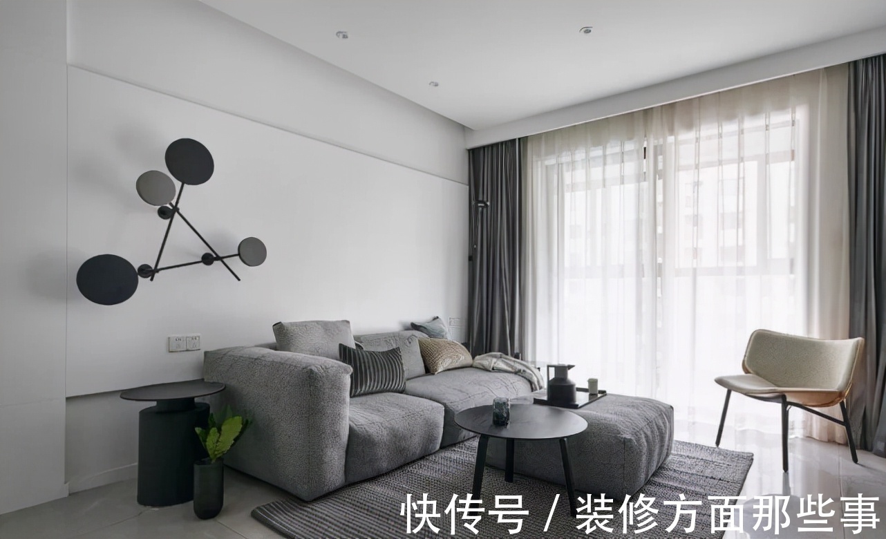 瓷砖|95平现代风三居室,这个小户型的收纳真是棒