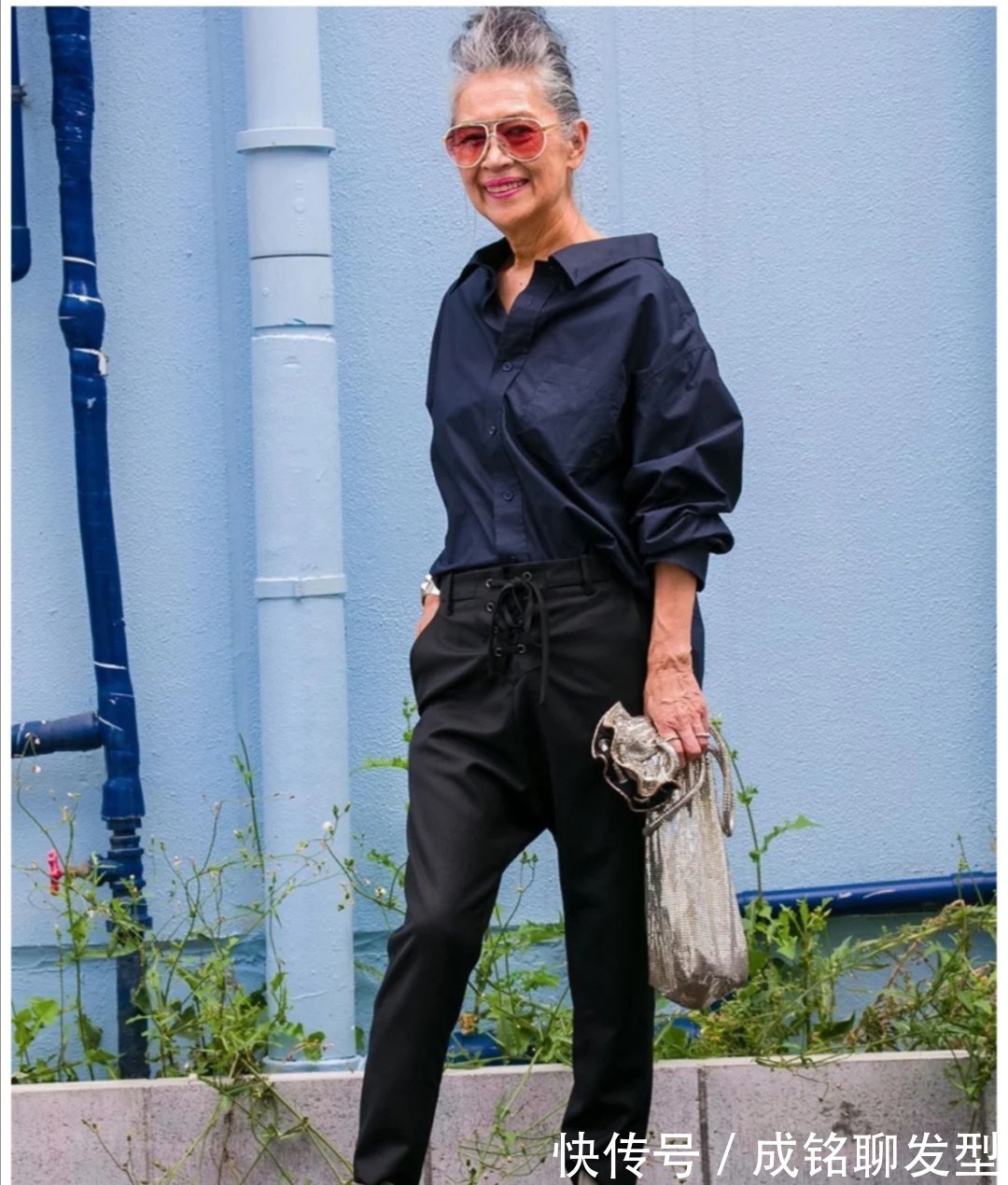 时髦|年过七旬的日本奶奶,穿衣时髦潮范十足,大胆的搭配风格十分吸睛