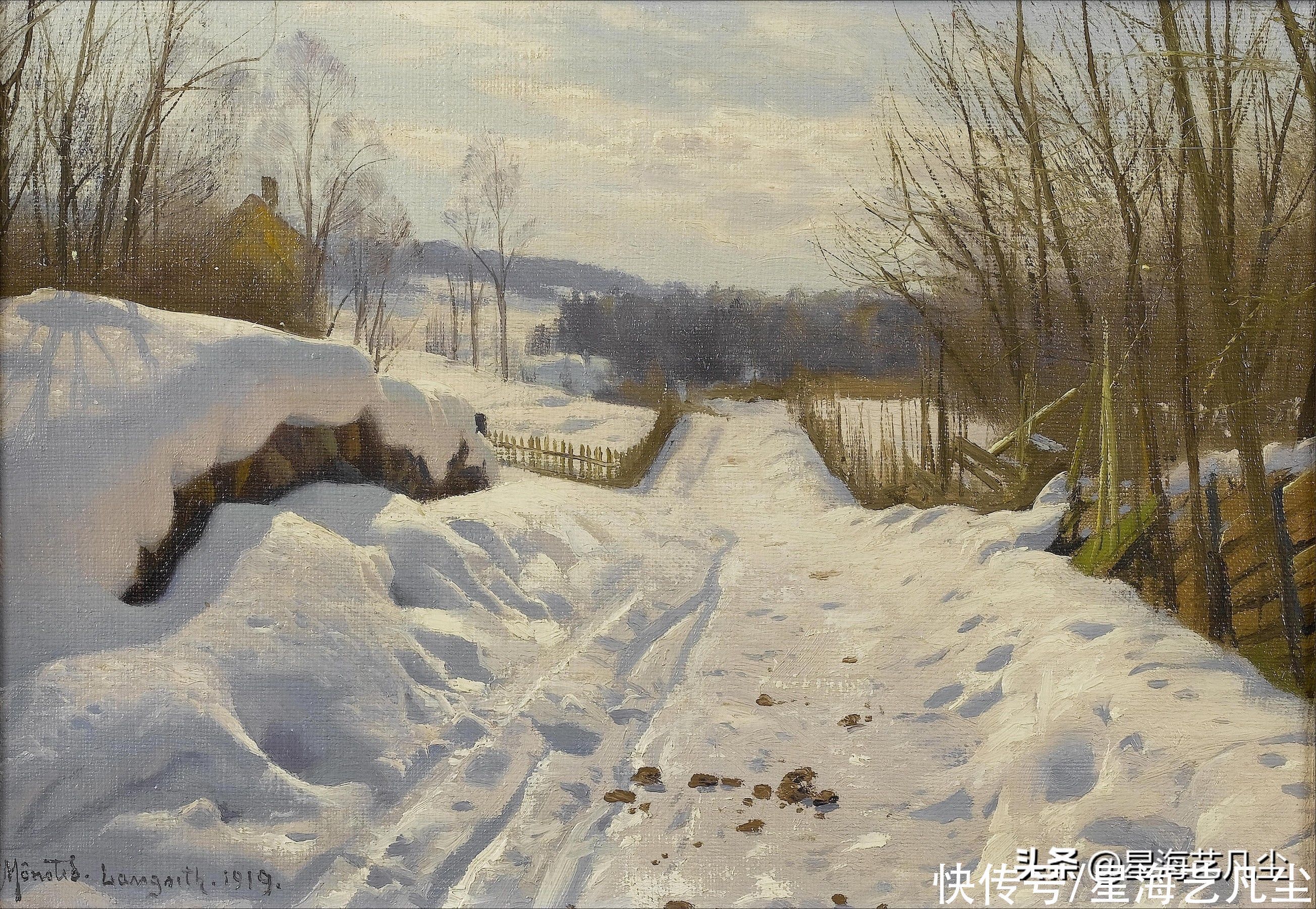 雪景|大师级现实主义画家，佩德·莫克·蒙森德雪景油画作品鉴赏