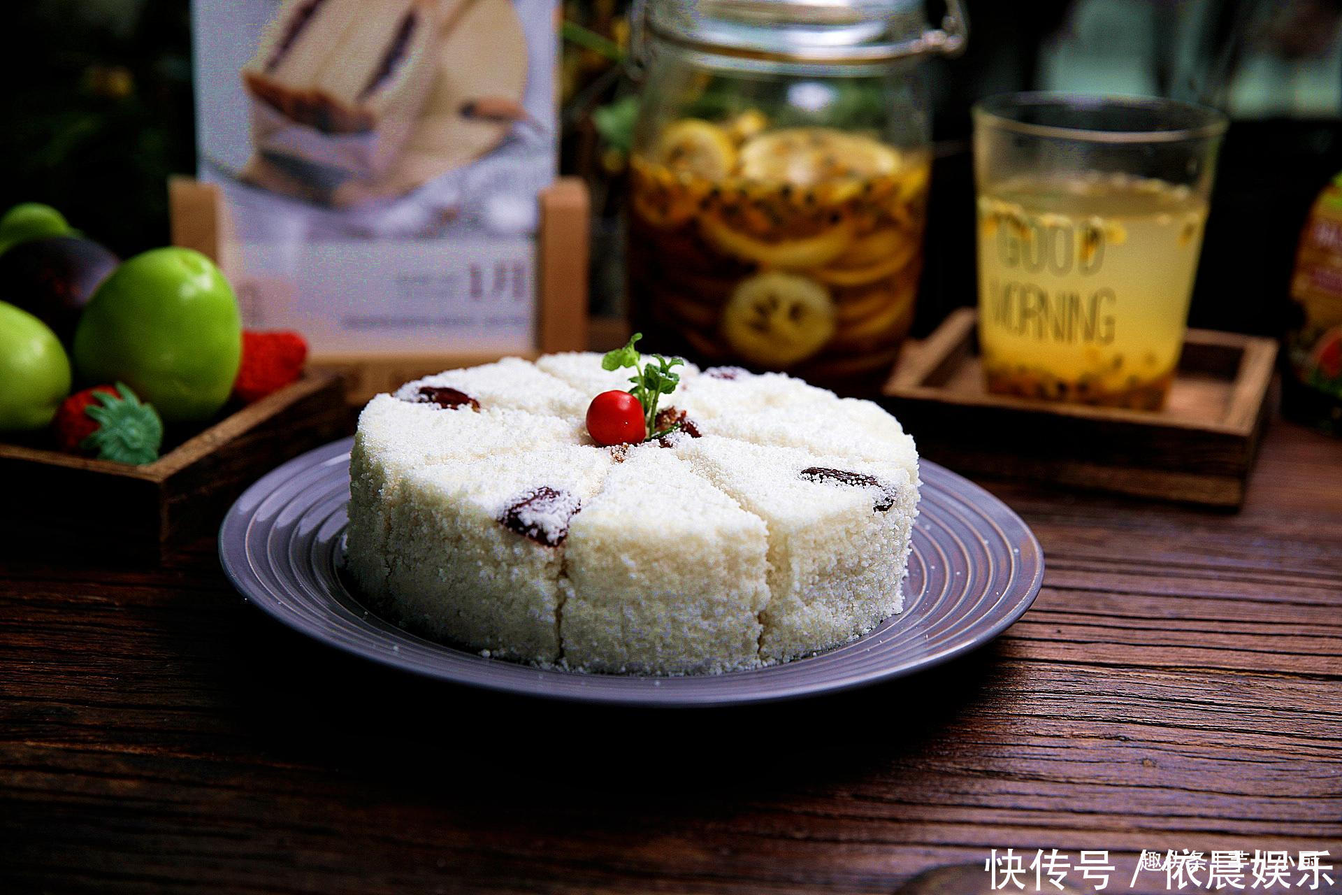 大米糕最简单的做法,无需烤箱,蒸一蒸,暄软弹口,好吃不上火