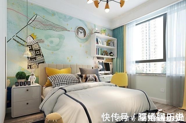 现代|140平米现代轻奢风格,鞋柜柜体做薄荷绿,一入户就被惊艳到了!