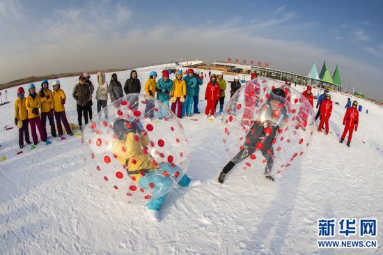 响沙湾沙漠滑雪场|沙漠雪趣