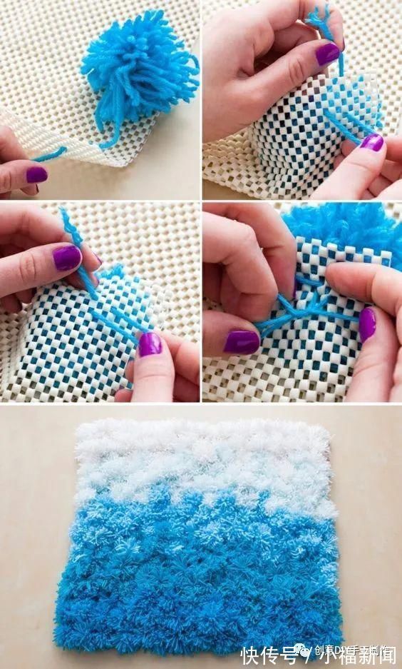 旧衣服、旧毛巾、毛线、麻绳这些改造在地毯,少钱又实用