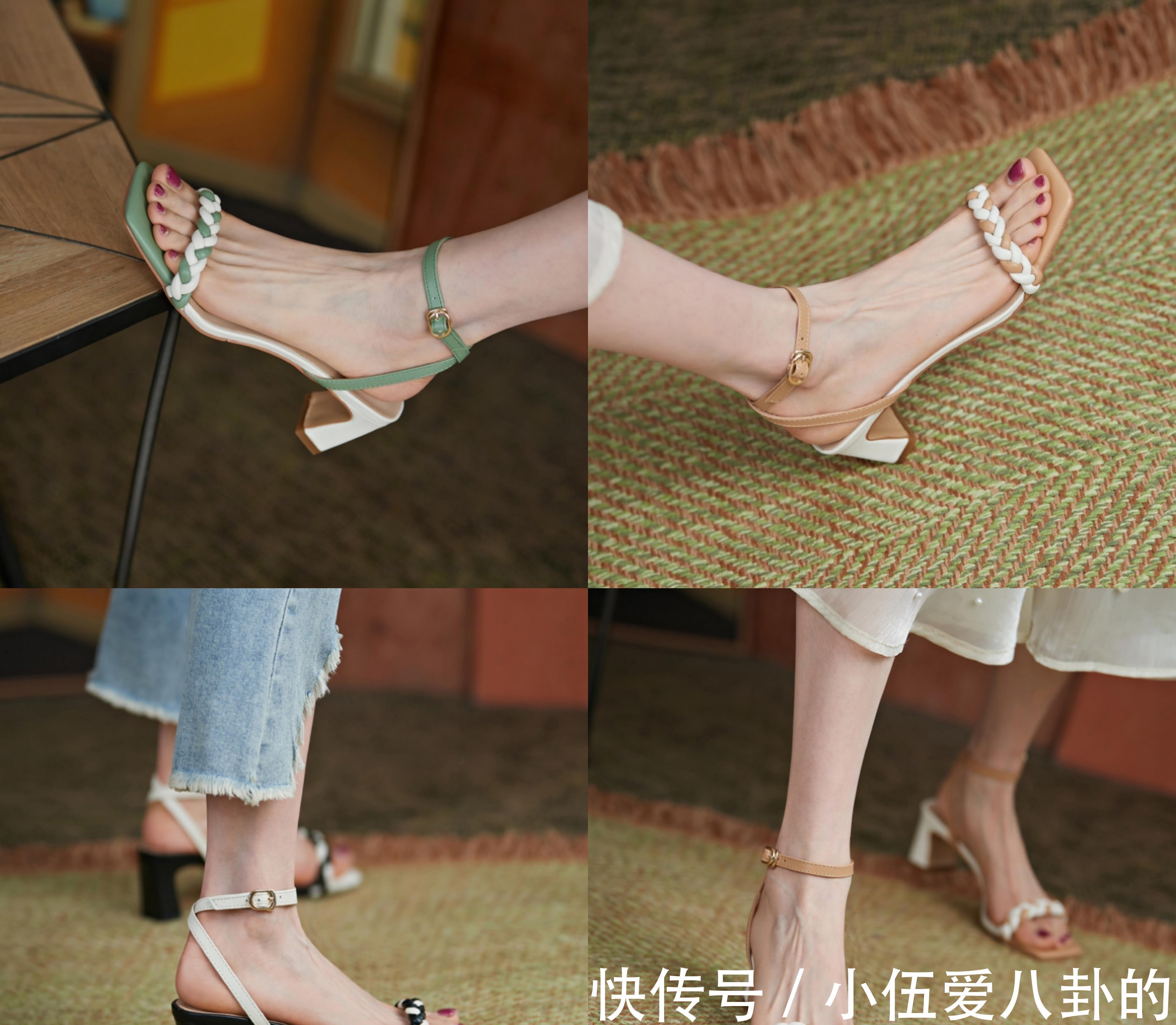 仙女|高颜值仙女风的低跟凉鞋,百搭不挑皮,日常旅游都可以穿