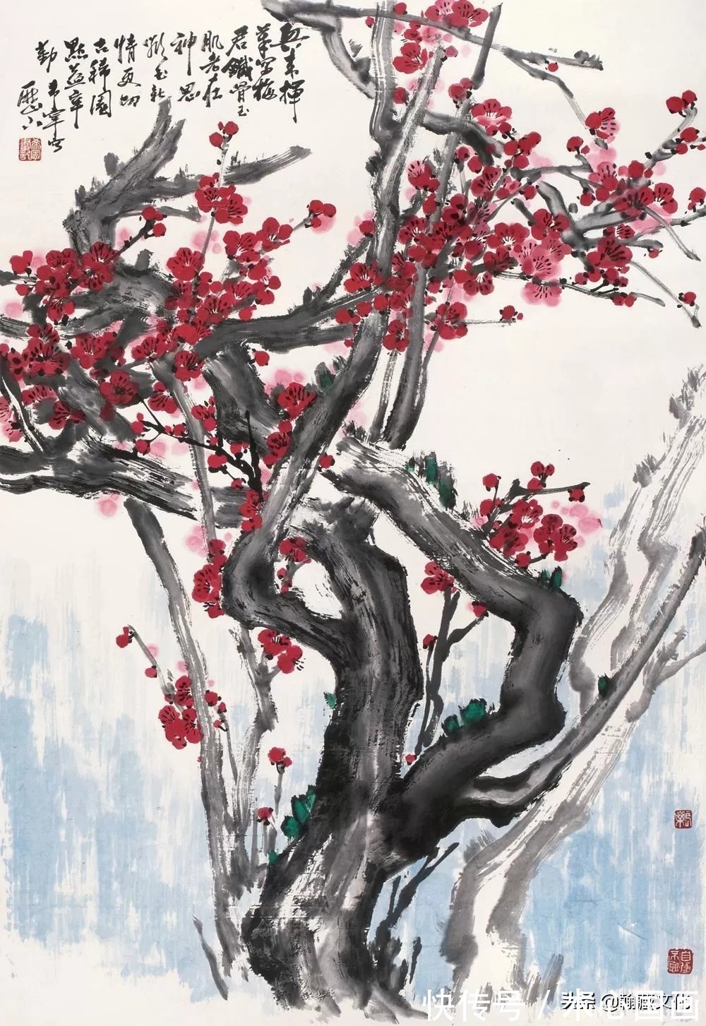 正气浩然!“梅痴”于希宁的诗与画:铁骨寒梅颂国魂