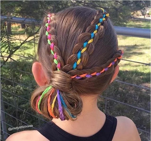 编发 72款好看的儿童编发,有闺女了就要给她编这样的发型,宝妈快收藏