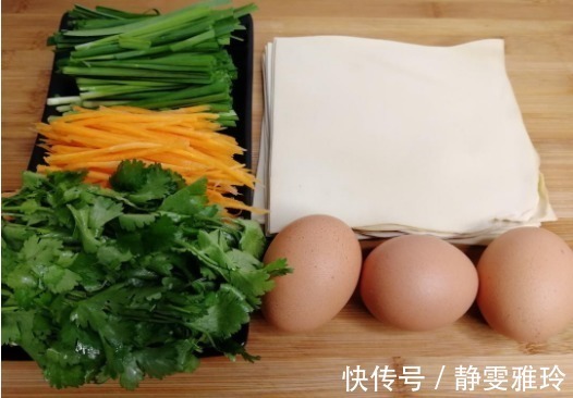 黄豆酱|2张豆皮，3个鸡蛋，不用一滴油，又香又营养，2分钟出锅，超美味