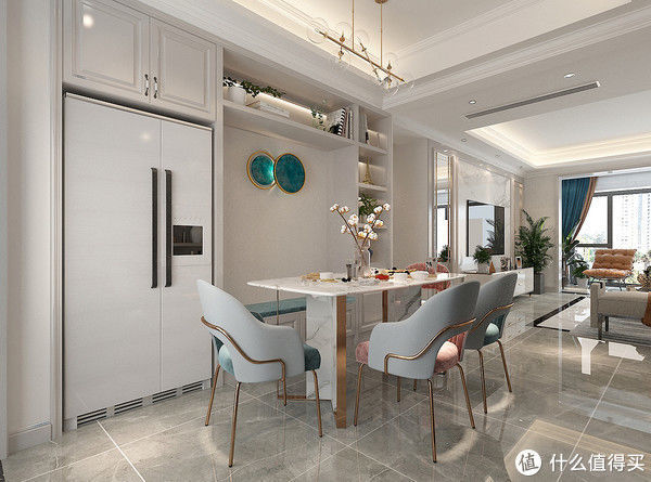 主卧室|发现一户很好看的混搭风，真的很有品味，入户就很惊艳，时尚精致