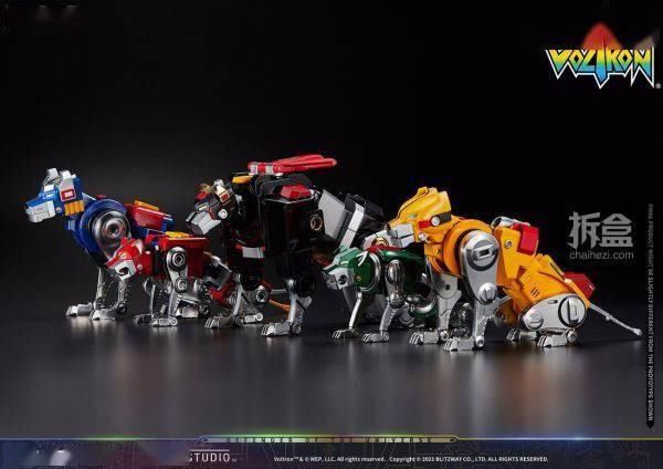 机器人|Blitzway 新品： 百兽王Voltron(战神金刚) -CARBOTIX系列可动手办（38CM高）