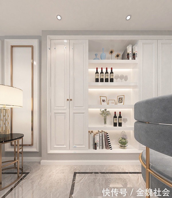 衣帽间|四口之家的现代轻奢风装修,餐厅是家里面的亮点,入户感觉很惊艳