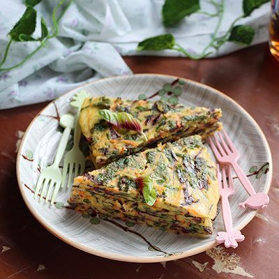 红苋菜|红苋菜鸡蛋饼