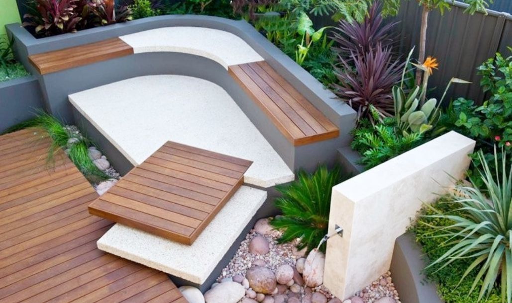 美观性|院子别再全整平层式,局部这样设计美观性十足,一个当两个用!