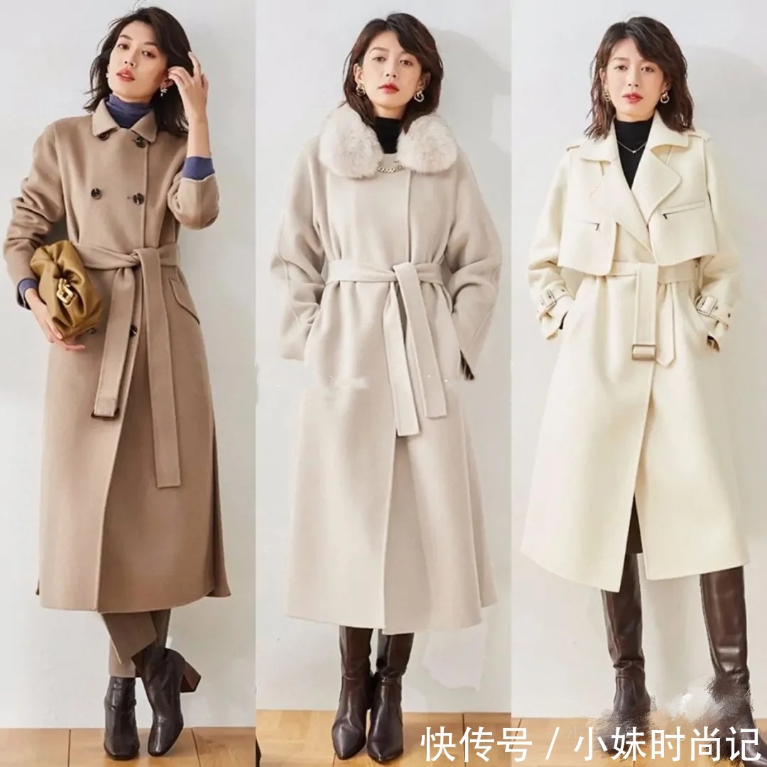 40岁气质女人的大衣搭配方案,简约上档次,告别廉价感