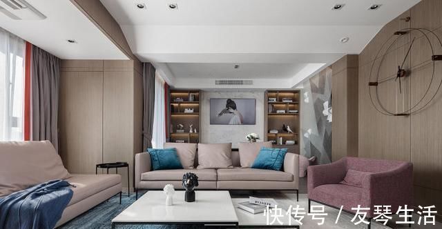 风格|110平的轻奢风格,很独特但又很有味道,很具个人的装修风格