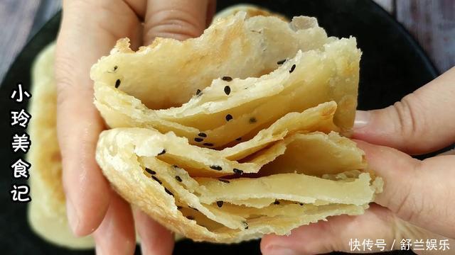 教你牛舌糖酥饼的做法,层层酥脆,咬一口直掉渣,比卖的还好吃