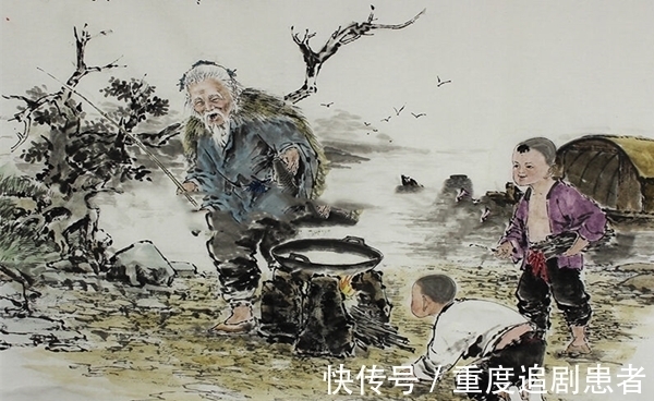 鲈鱼&“一尺鲈鱼新钓得,儿孙吹火荻花中”,诗人以闲散笔墨,尽写生活