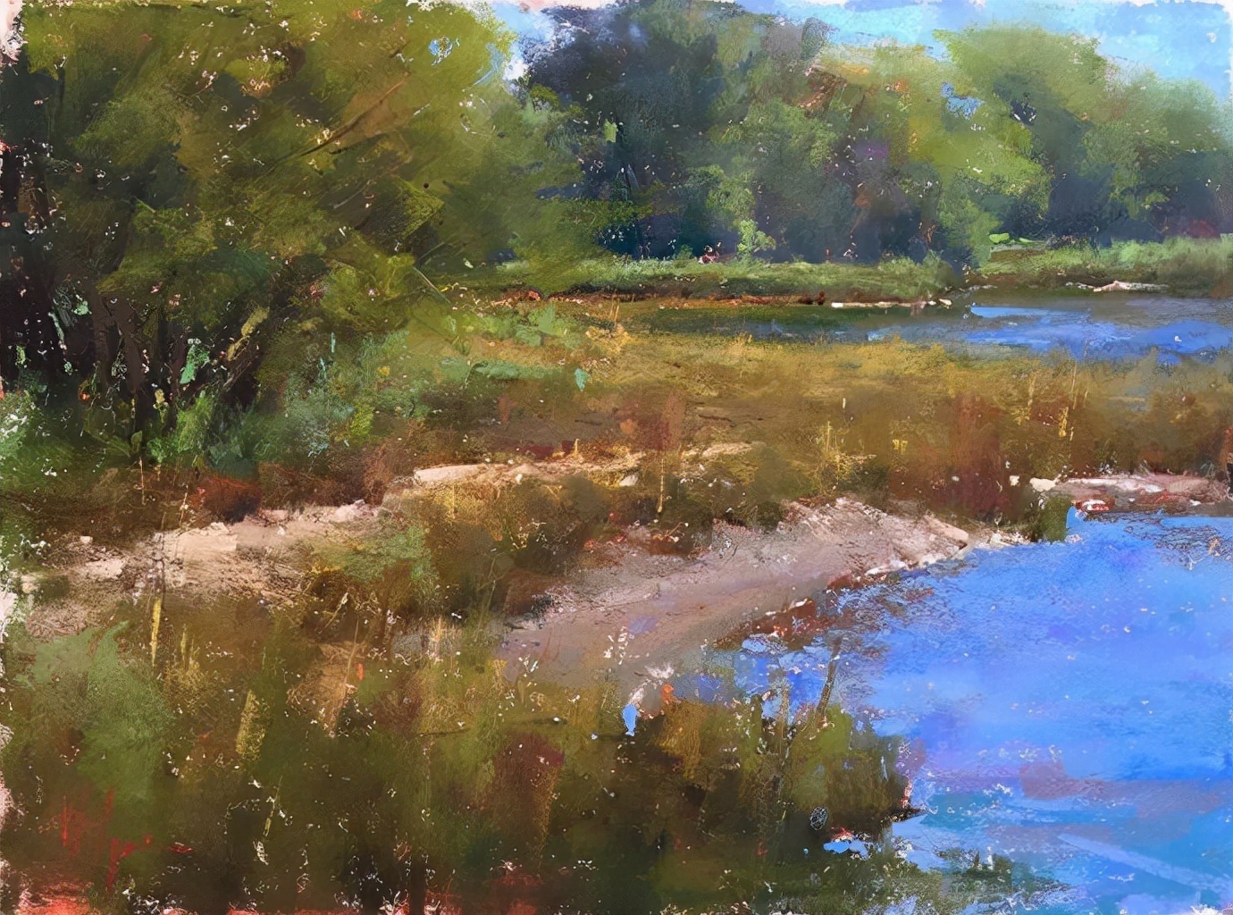 阿奎尔$美国艺术家阿奎尔柔和的风景油画,画里充满了阳光温馨美好(二)