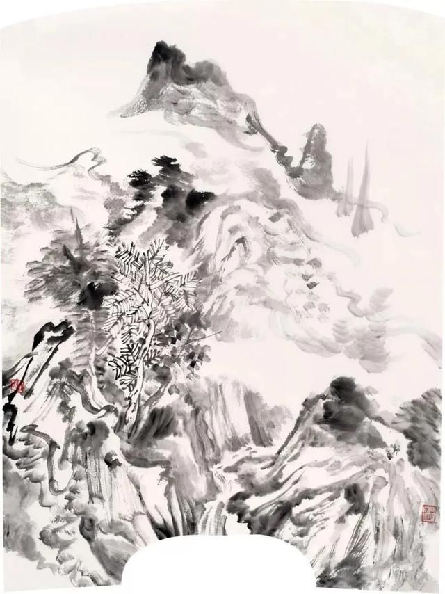 山水画$画家王爱忠国画山水画水墨艺术作品欣赏