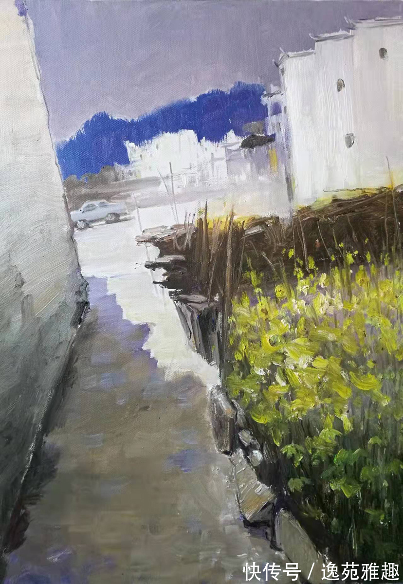 宁夏#「作品欣赏」唯美的婺源,舒适而又惬意!画家邱野写生作品欣赏