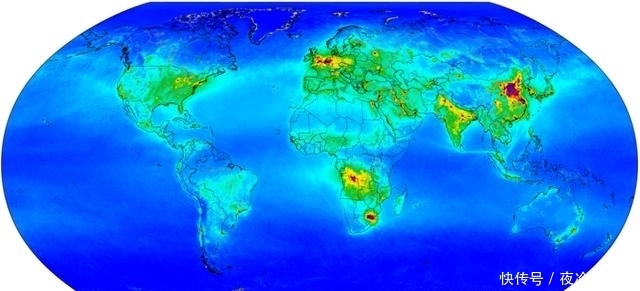 n卫星绘制全球二氧化氮！德国英国一片“紫红”，中国比日本占比大